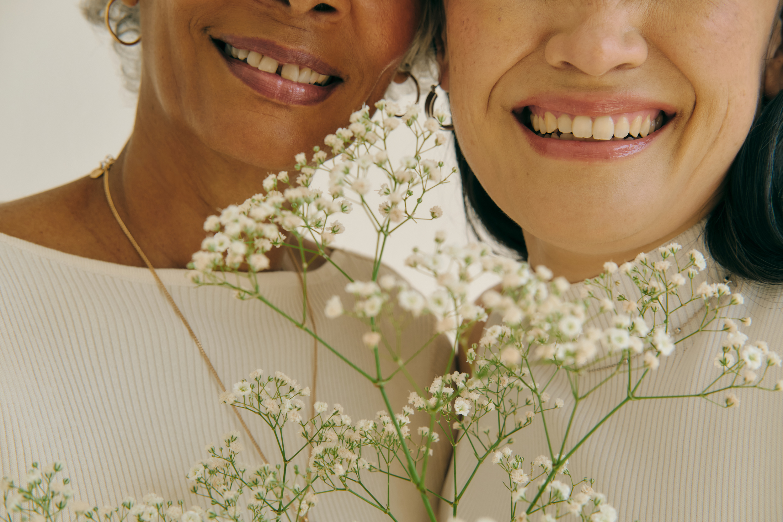Mindfulness Practices Women Holding Flowers